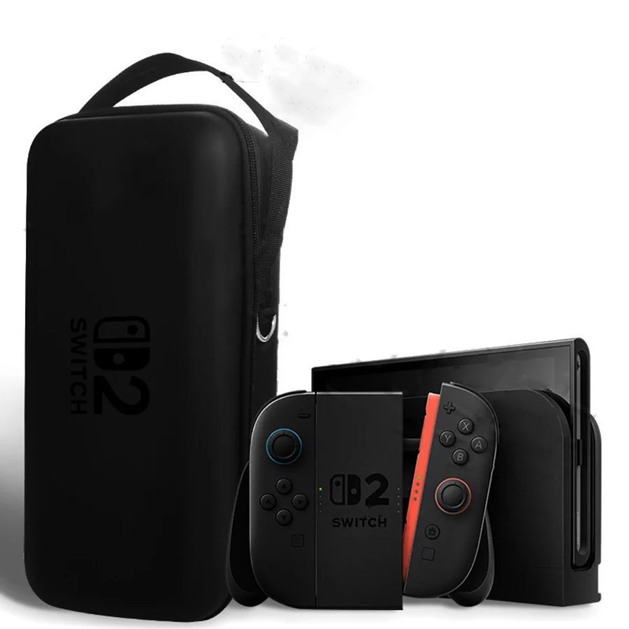New For Nintendo Switch 2 Storage Bag with OLED Protective Cover | Large Capacity Portable Hard Shell Bracket Bag Luxegan