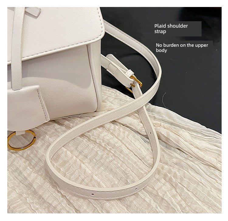 PU Shoulder Underarm Bag | Soft Contrast Color Messenger Bag Luxegan
