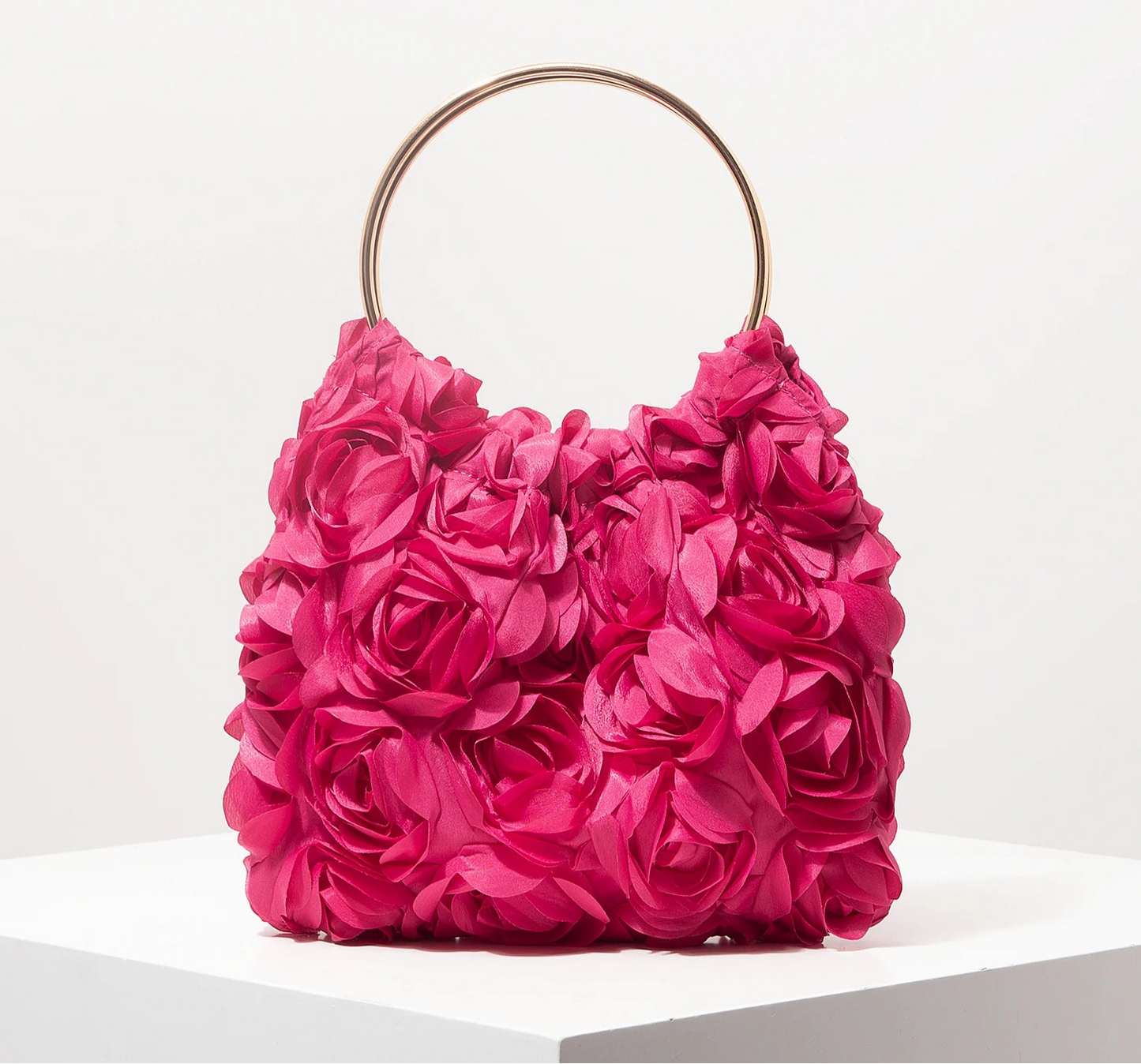 Luxury Rose Flower Tote Bags for Ladies | Elegant Party Bag & Wedding Handbag Luxegan