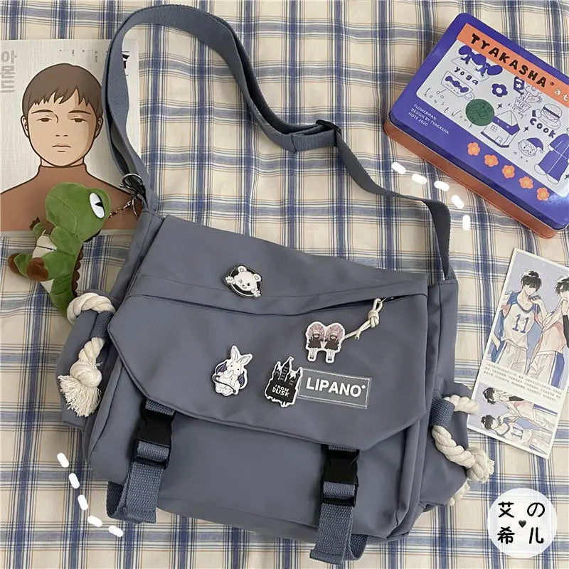 Canvas Diagonal Cross Bag | Youth Fashion Casual Shoulder Bag & Messenger Bag Luxegan