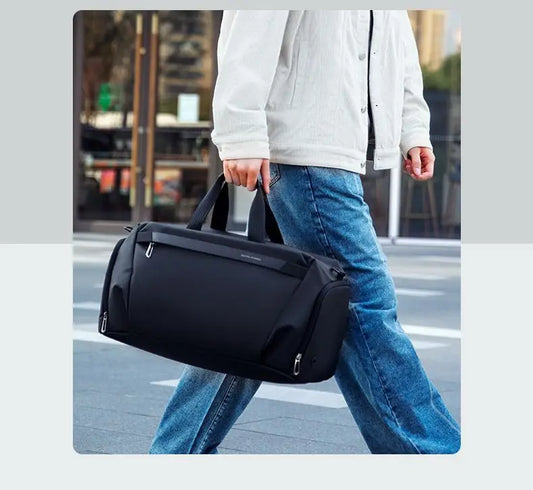 New High-Capacity Sports & Fitness Bag | Fashion Oxford Travel Duffle & Luggage Bag | Waterproof One-Shoulder Crossbody for Men & Women | Versatile 50cm Weekend Carryall Luxegan