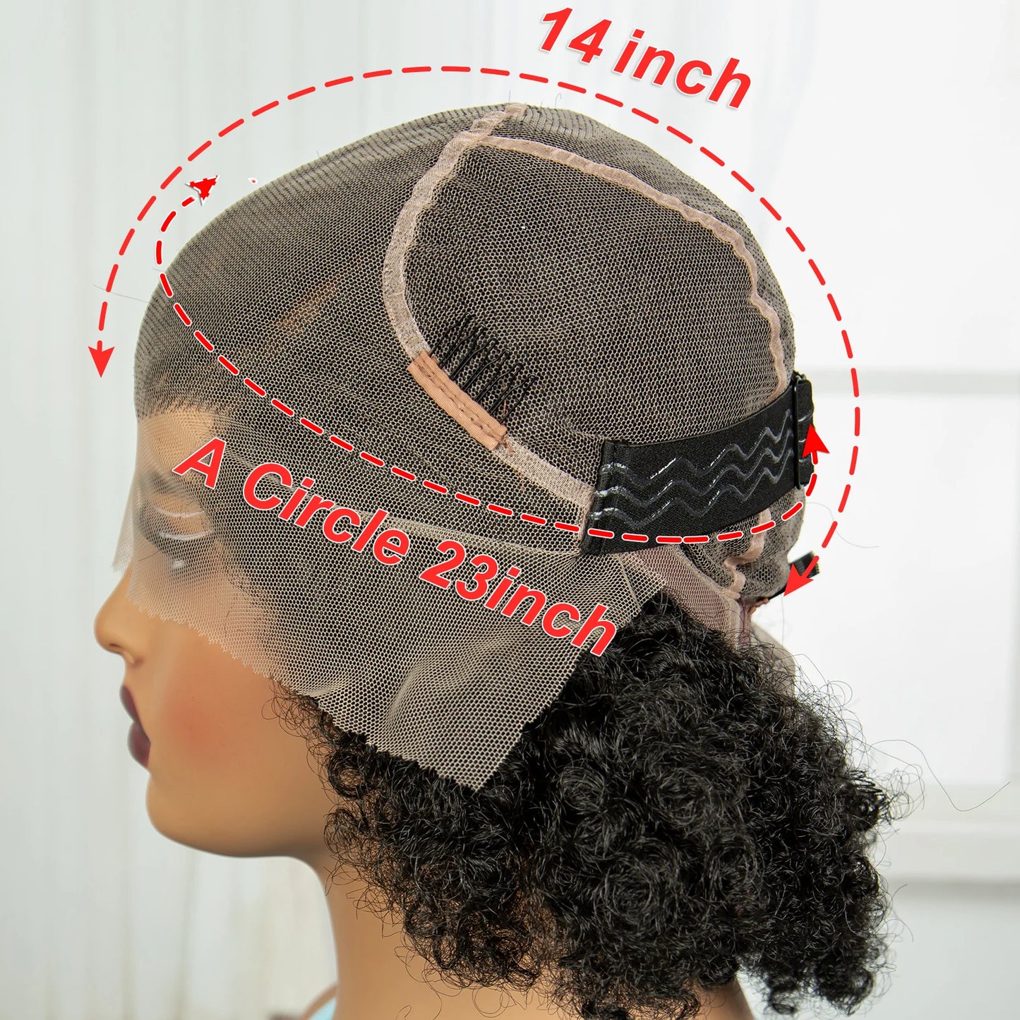 Short Afro Kinky Curly Cornrow Braids Wig | HD Full Lace | Baby Hair Luxegan