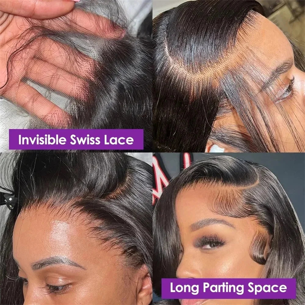 Brazilian Body Wave 13x6 / 360 HD Transparent Lace Front Wig | Pre-Plucked 13x4 Lace Frontal Human Hair Wig for Women Luxegan