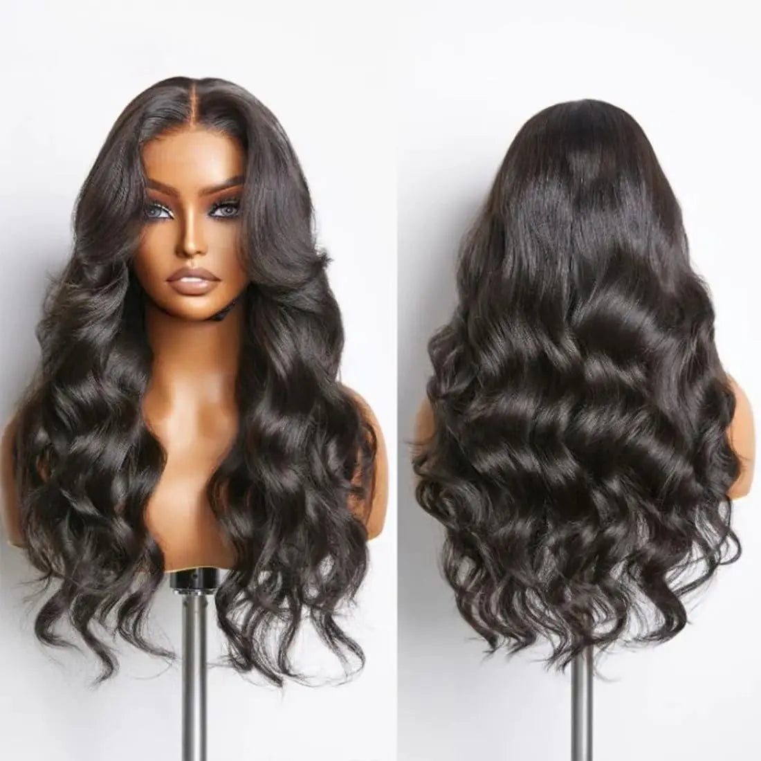180% Density Silk Base Full Lace Human Hair Wig | Body Wave Brazilian Remy | Glueless Luxegan