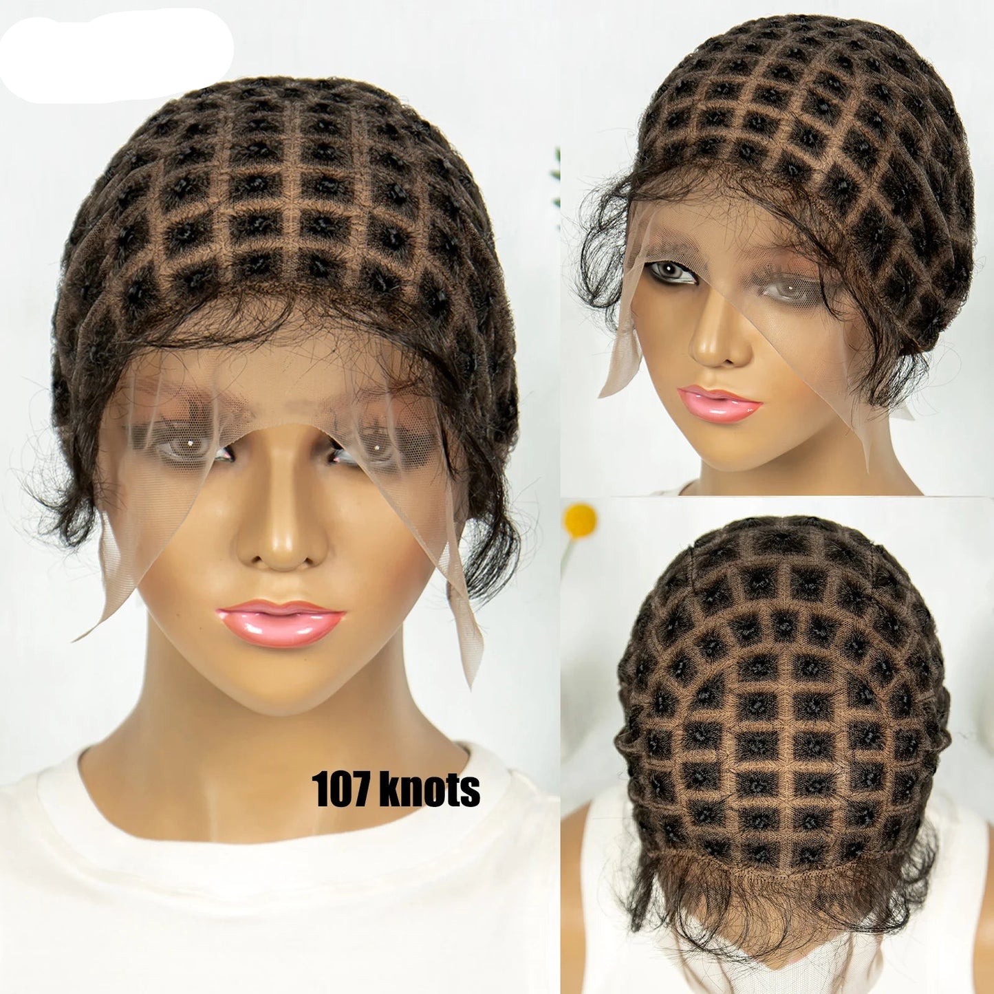 Kima Pre-Parting Double Lace Wig Cap for Boho Crochet Braids with Baby Hair Luxegan