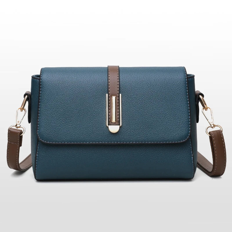 Fashion Luxury Design Women’s Small Shoulder Bag | Sophisticated Crossbody Satchel | Elegant Vintage Square Clutch | Luxury "Dignified" Soft PU Leather Messenger with Flap Closure Luxegan