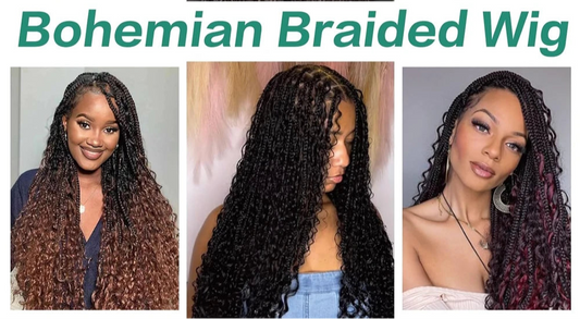 Bohemian Box Braids Full Lace Wig | Knotless | Twist Braids | Synthetic Lace Front