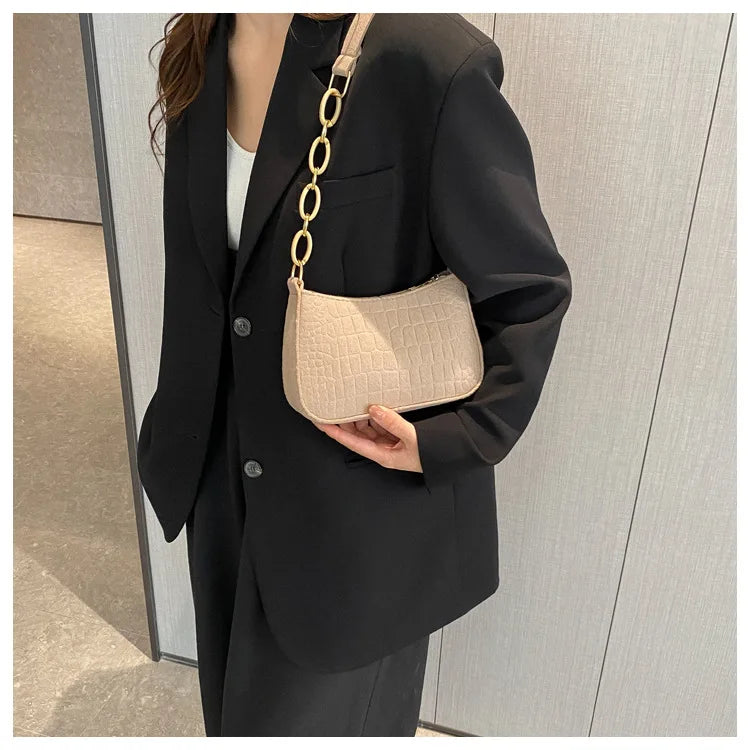 Fashion Texture Felt Cloth Armpit Saddle Bag | New Soft Unlined One Shoulder Bag Designer Purse for Women Luxegan