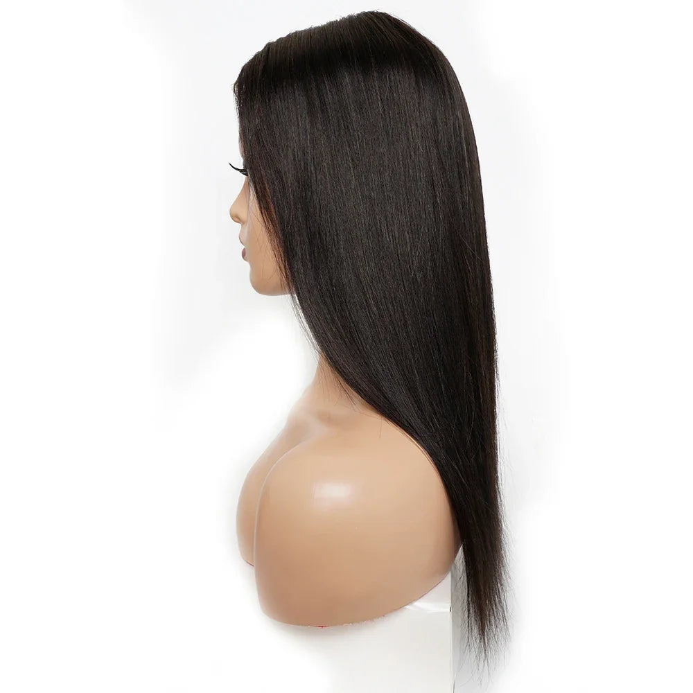 Ombre Honey Blonde & 1B/30 Straight 4x4 Lace Closure Wig | 150% Density Middle Part Remy Human Hair Luxegan
