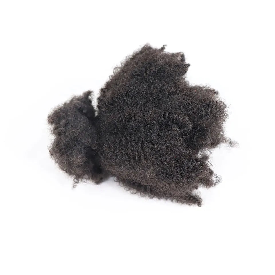 #30-#1-#30 Ombre Brown Afro Kinky Curly Bulk Human Hair | 50g Brazilian Crochet Braiding Hair Extensions (No Weft) Luxegan