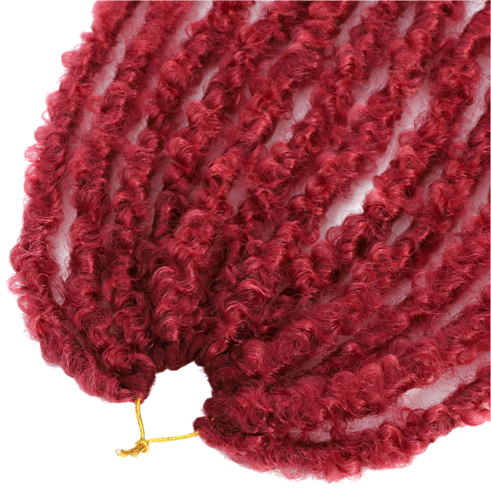 Butterfly Faux Locs Crochet Hair | 12/14" Distressed Goddess Locs | Pre-Looped | 12 Strands/Pack