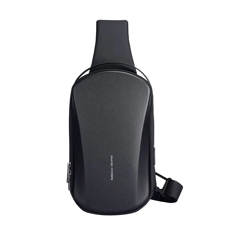 Multifunction USB Crossbody Bag for Men | TPU Waterproof Travel Sling Messenger Pack | Large Capacity Anti-Theft Chest Bag Luxegan