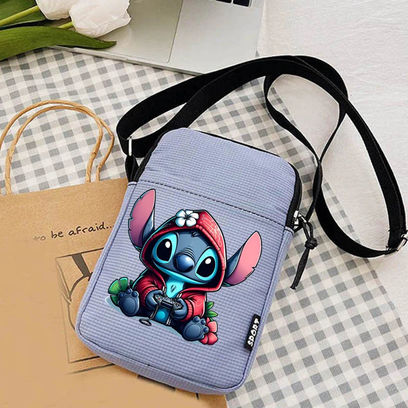 Disney Lilo & Stitch Canvas Bag | Square Crossbody & Shoulder Purse Luxegan