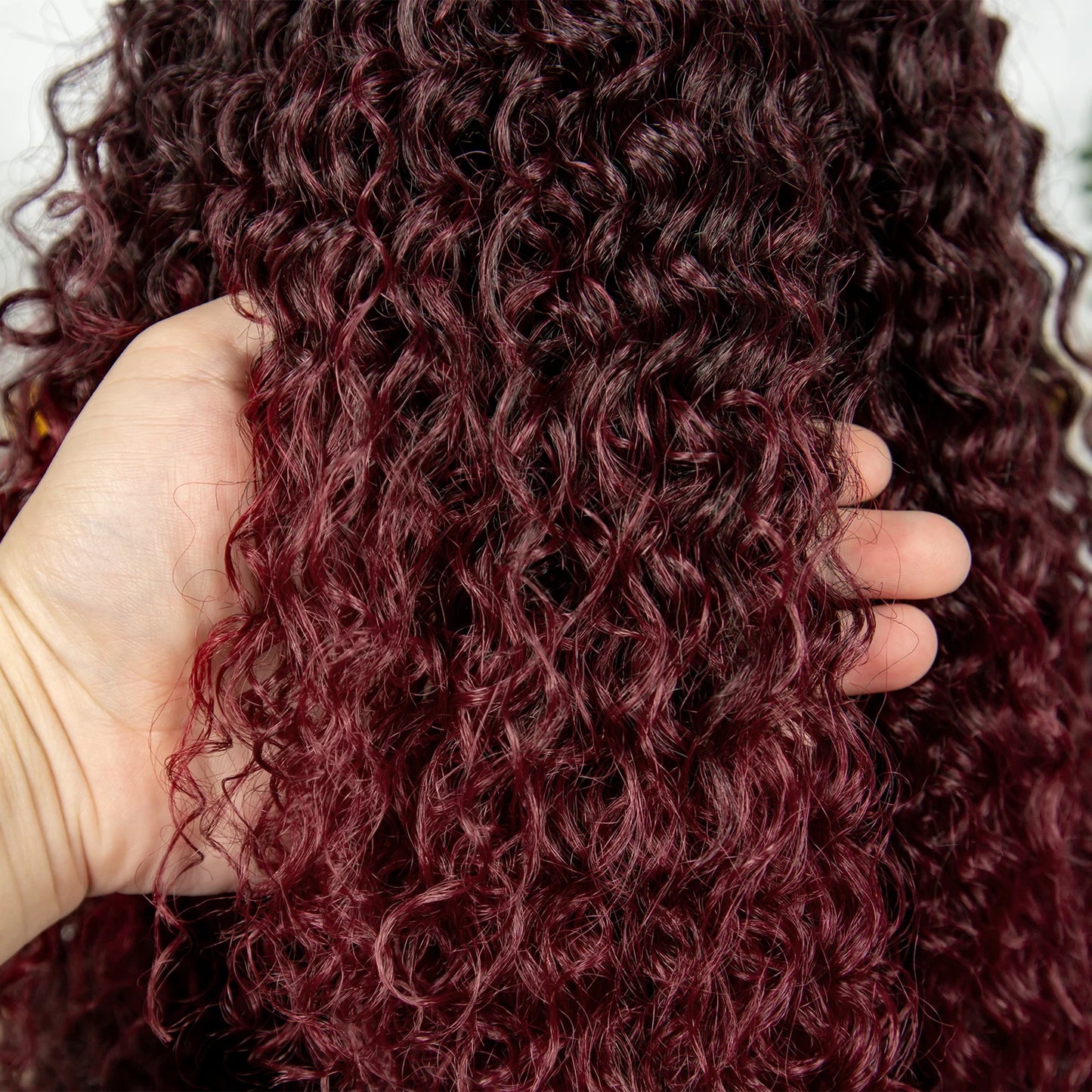 Kima Ombre Cornrow & Curly Ponytail Wig | 13x4 Lace Front | Half Updo | Synthetic Hair | Black Women