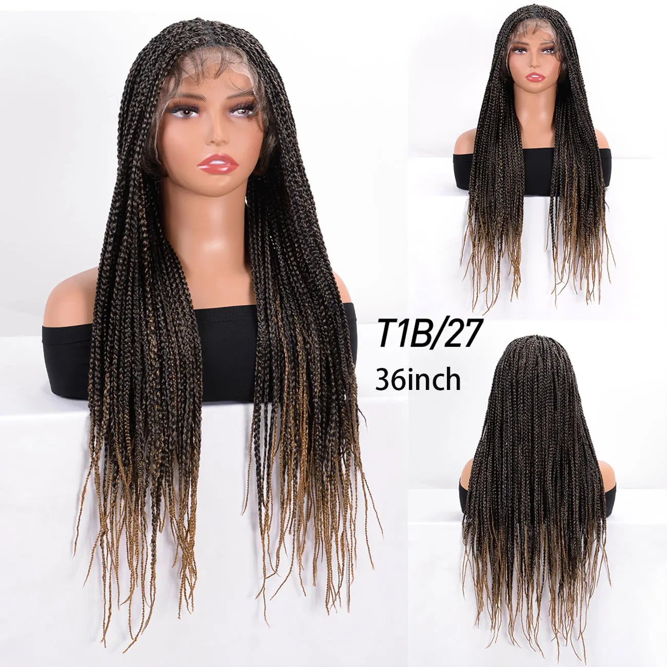 Bohemian Box Braids Full Lace Wig | Knotless | Twist Braids | Synthetic Lace Front