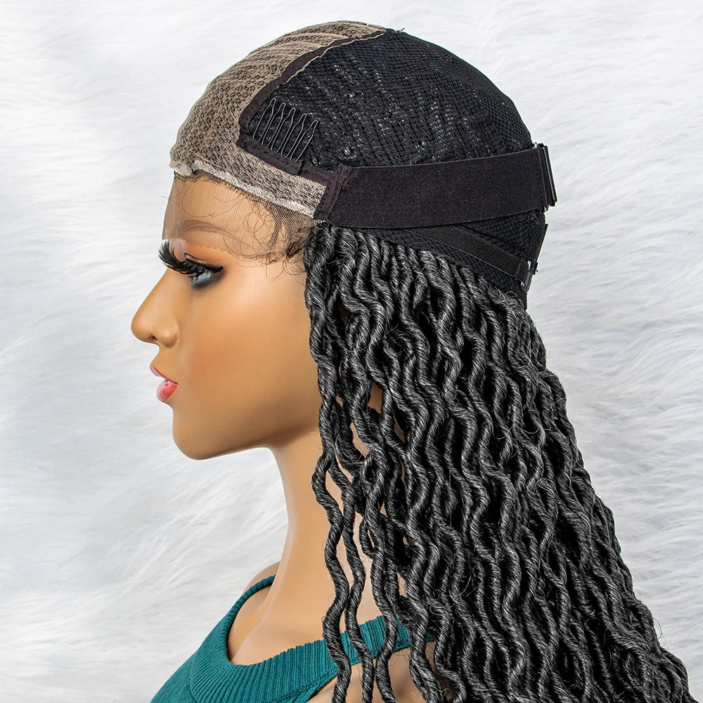 Goddess Box Braids Wig | Curly Ends | Full Lace | Crochet Hair | Black Women Luxegan