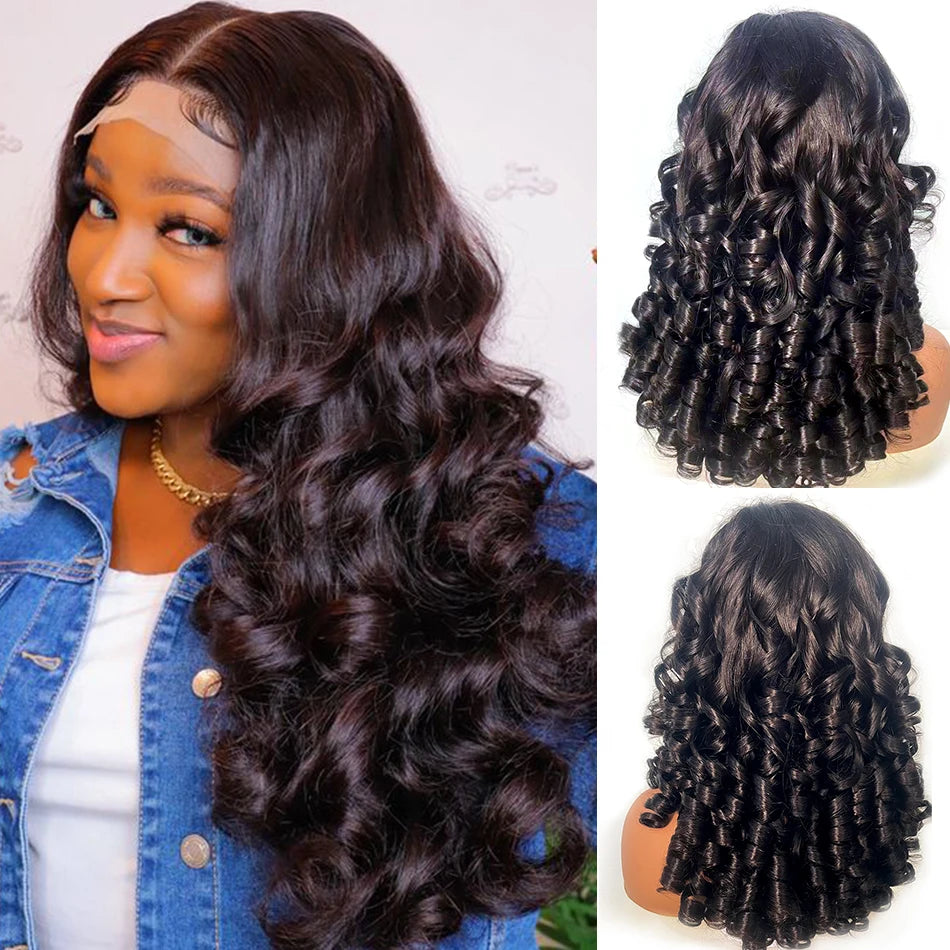 12A Raw Donor Unprocessed Malaysian Virgin Hair 13x4 HD Lace Frontal Wig | 250% Density | Double Drawn | Bouncy Wave