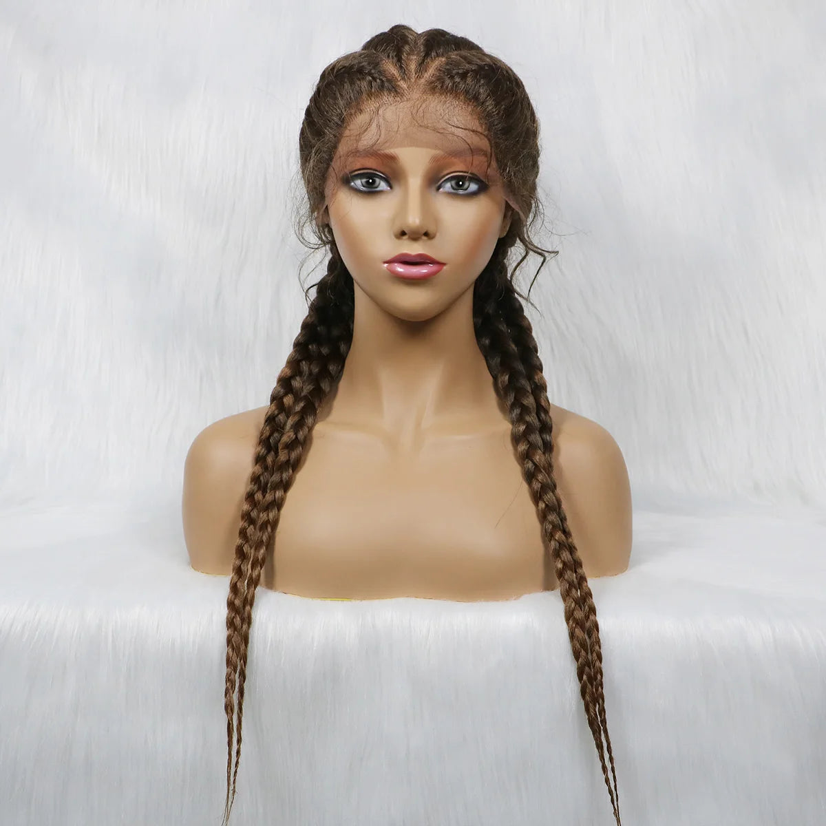 KIMA New Arrival 26" Braided Wig | Lace Front with Baby Hair Luxegan