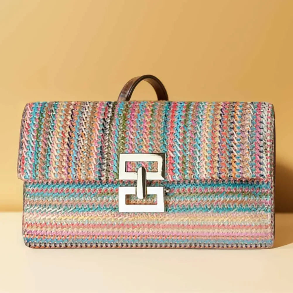 Women's Straw Woven Handbag | Versatile Crochet Tote Purse & Elegant Clutch Luxegan