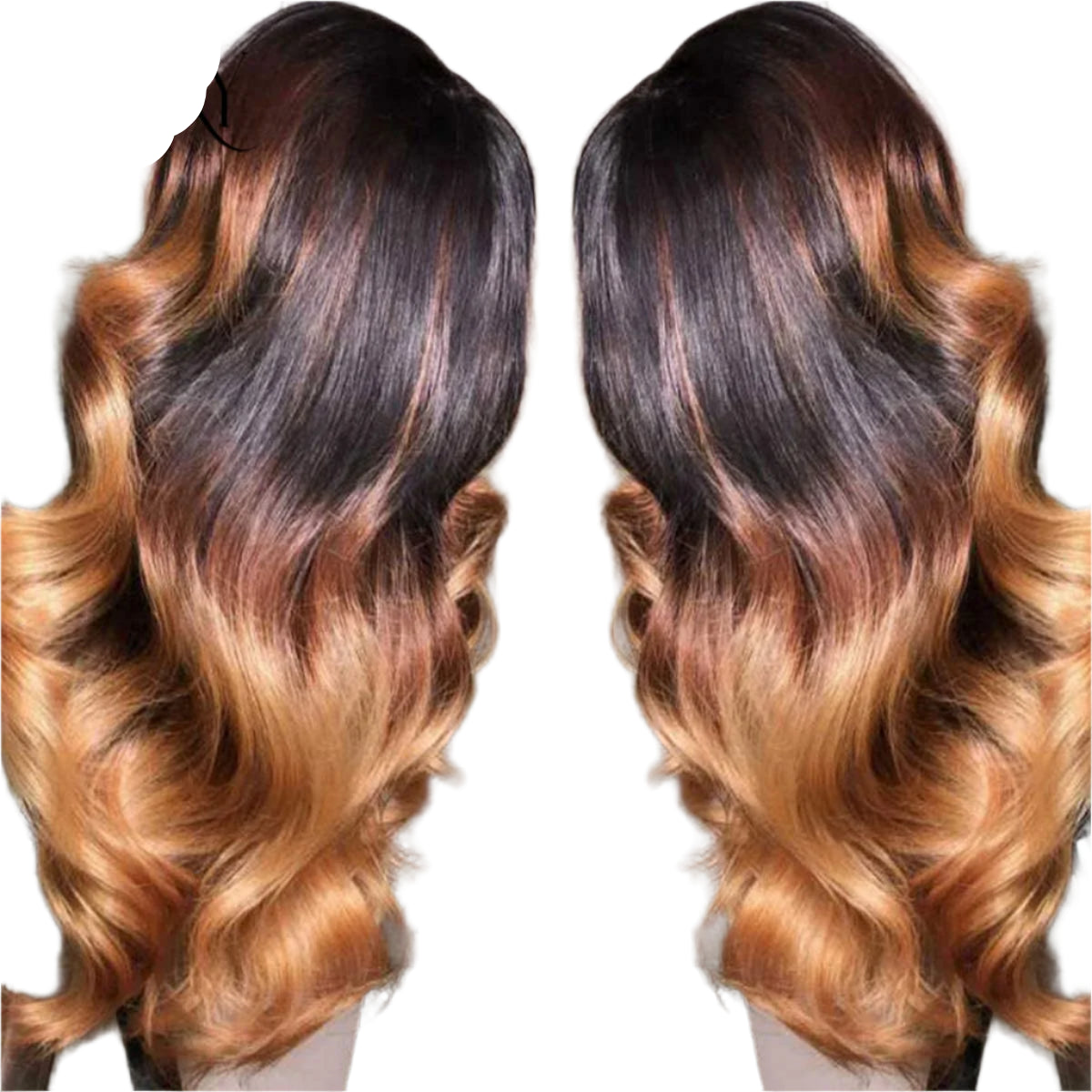 Ombre Body Wave Lace Front Wig | 180% Density Brazilian Remy Human Hair (13x4 & 4x4, Pre-Plucked) Luxegan