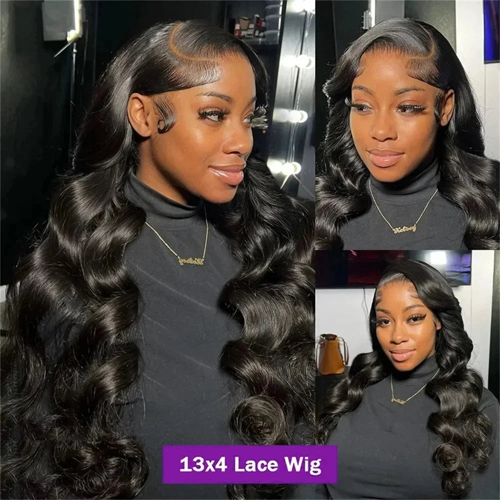 Brazilian Body Wave 13x6 / 360 HD Transparent Lace Front Wig | Pre-Plucked 13x4 Lace Frontal Human Hair Wig for Women Luxegan