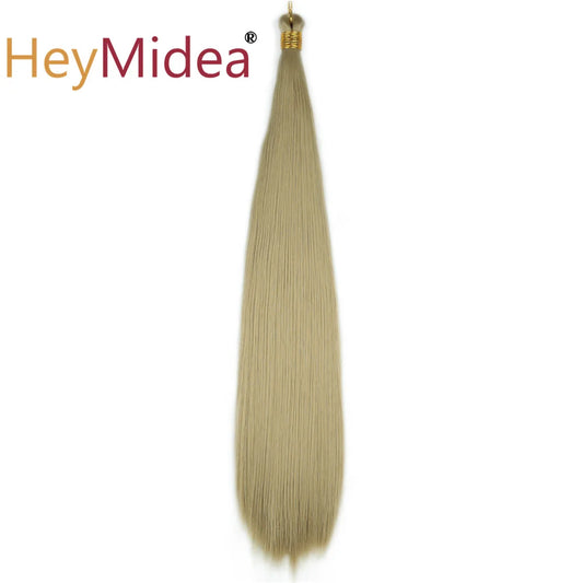 Straight Synthetic Ponytail Hair Extensions | Ombre Braiding Hair | 22–28 Inches