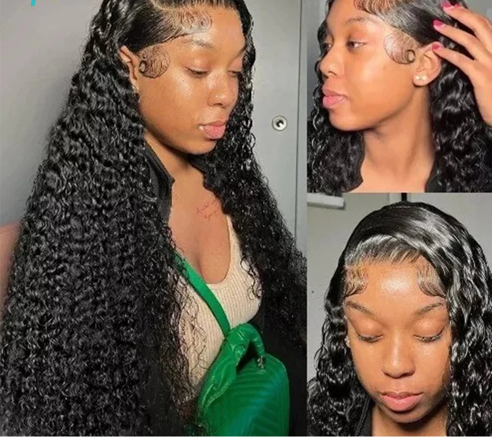 Deep Curly 13x4 HD Lace Front Wig | Brazilian Remy Human Hair | Wear & Go Luxegan