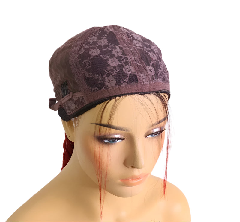 26" Black & Honey Blonde Box Braided Wig | Heat Resistant Synthetic Wig | Cosplay & Daily Wear | Machine Made Luxegan