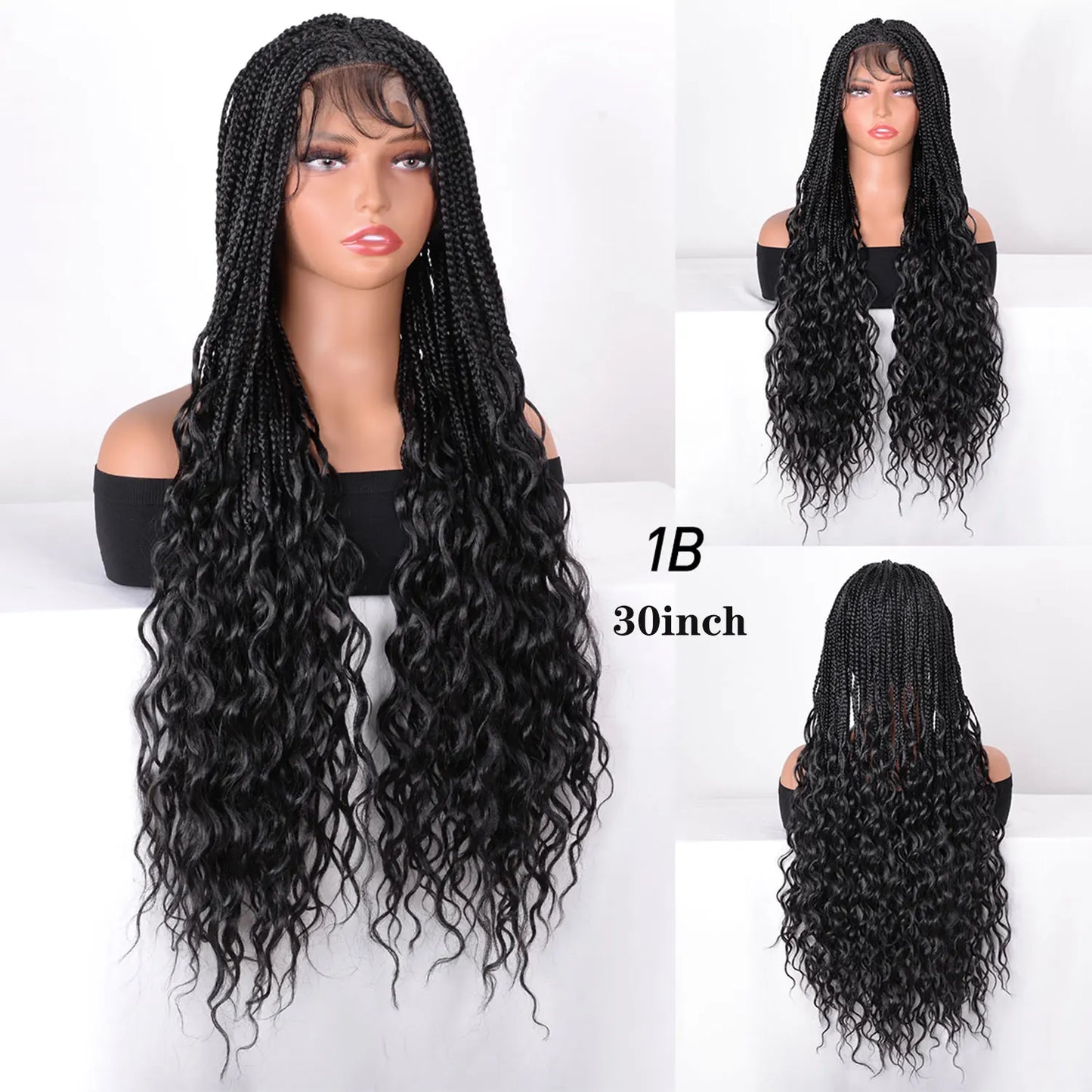 Bohemian Box Braids Full Lace Wig | Knotless | Twist Braids | Synthetic Lace Front