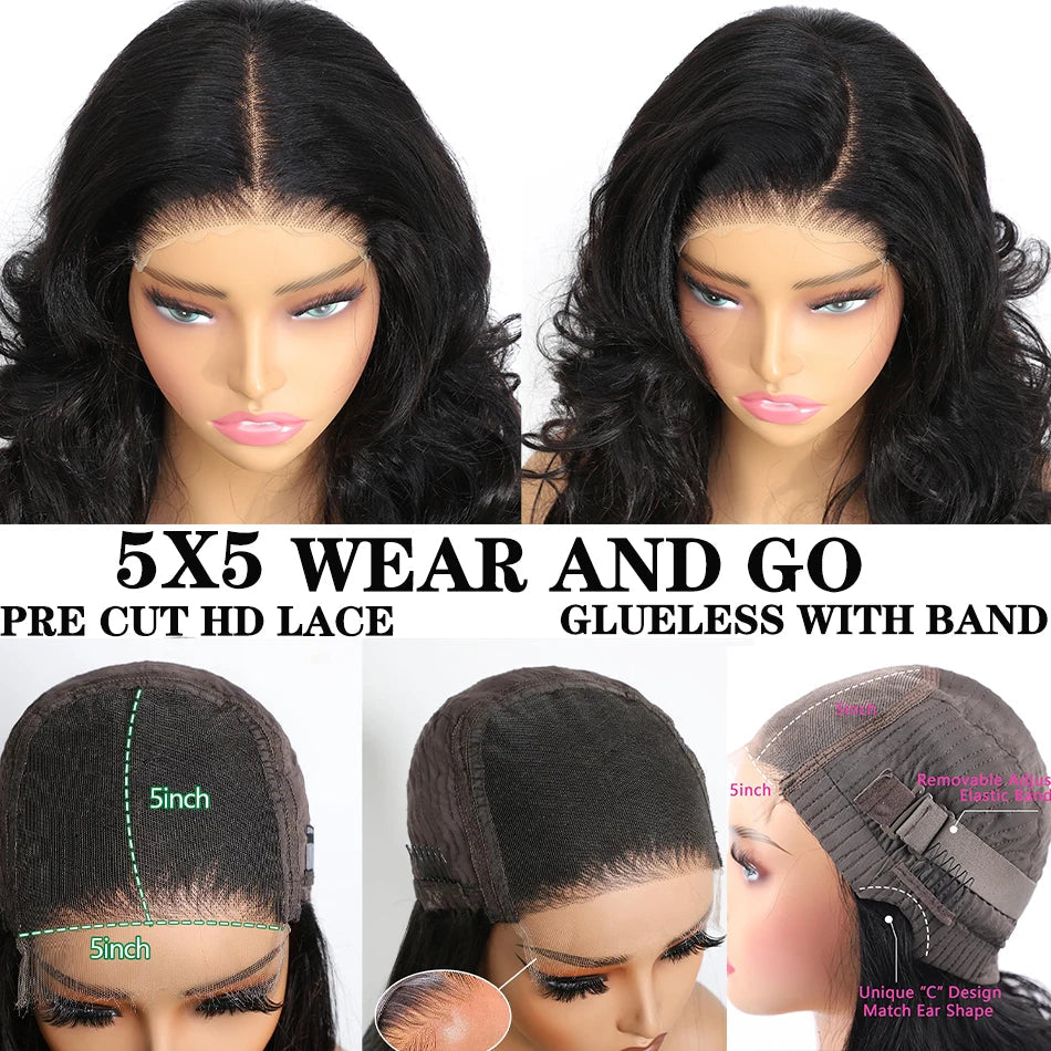Vietnamese | 100% Raw Hair | Bouncy Loose | Wave | Pre Cut | Glueless | HD | Lace Closure | Wear And Go | 100% Human Hair Wigs Luxegan