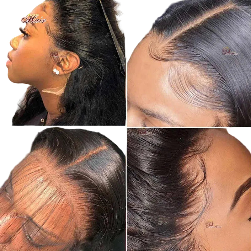 13x4 HD Straight Lace Frontal Wig | Sophisticated 100% Brazilian Human Hair | Elegant "Natural Color" Pre-Plucked Remy Wig | "Dignified" 14–34 Inch Silhouette for Radiant Versatile Styling Luxegan