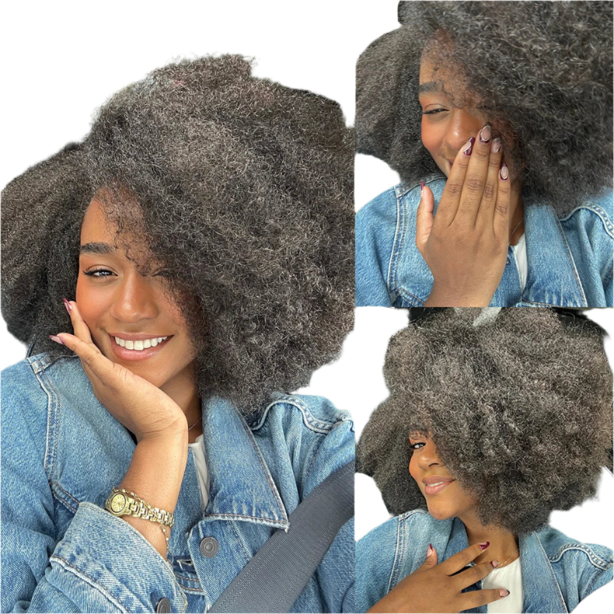 450 Density Afro Kinky Curly HD Lace Frontal Wig | Glueless & Ready to Wear Luxegan