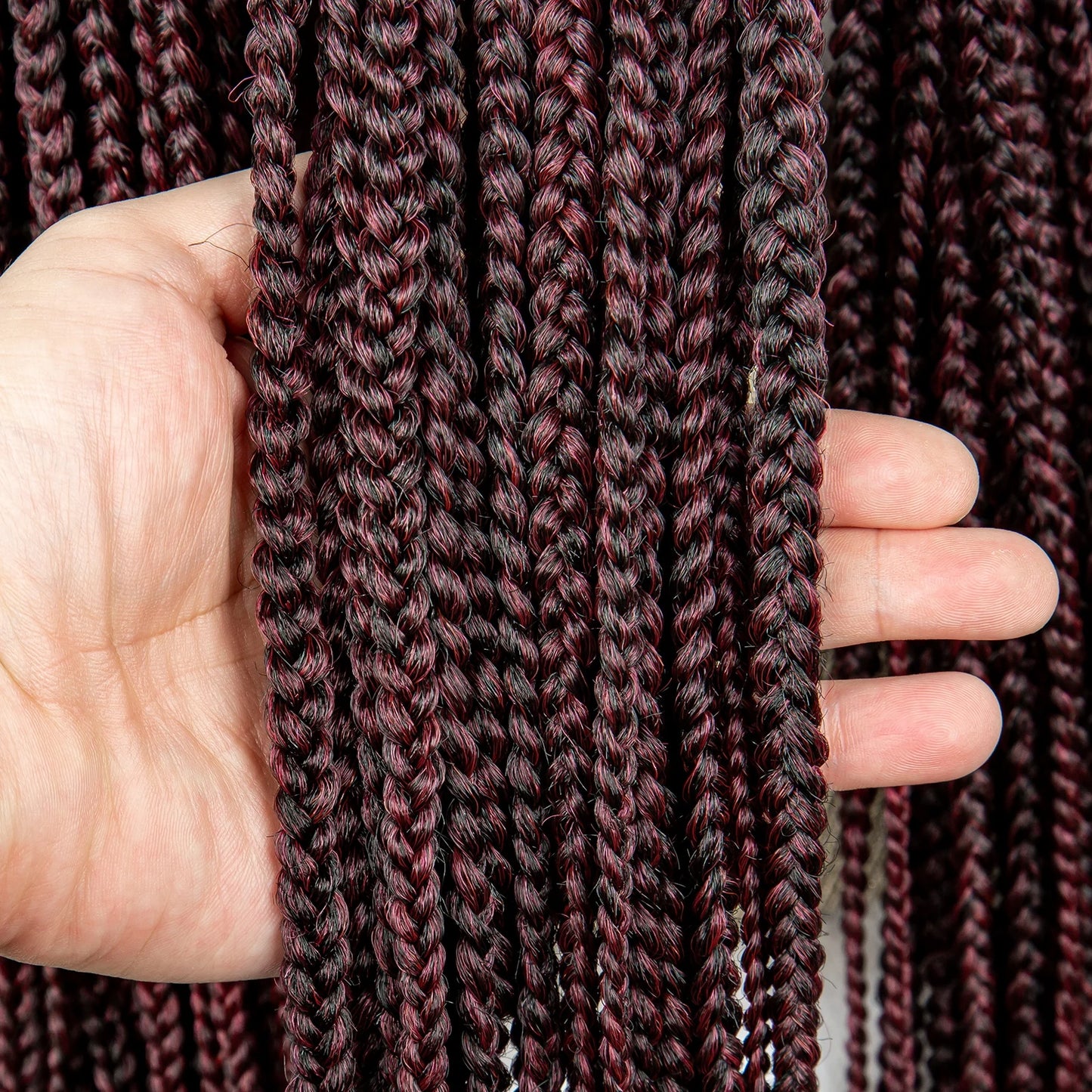 36" Long Knotless Braided Wig - Full Lace, Cornrow Accents, Baby Hair - For Black Women