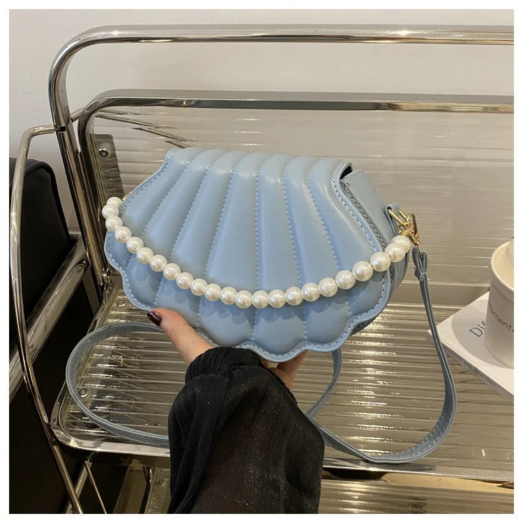 PU Leather Korean-Style Shell Bag | Chic Single-Shoulder & Crossbody Bag Luxegan