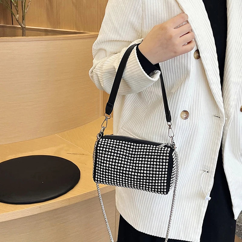 New Spring & Summer Small Bags Trend | Personalized Color Diamond Pillow Bag & Chain Shoulder Crossbody Bag Luxegan