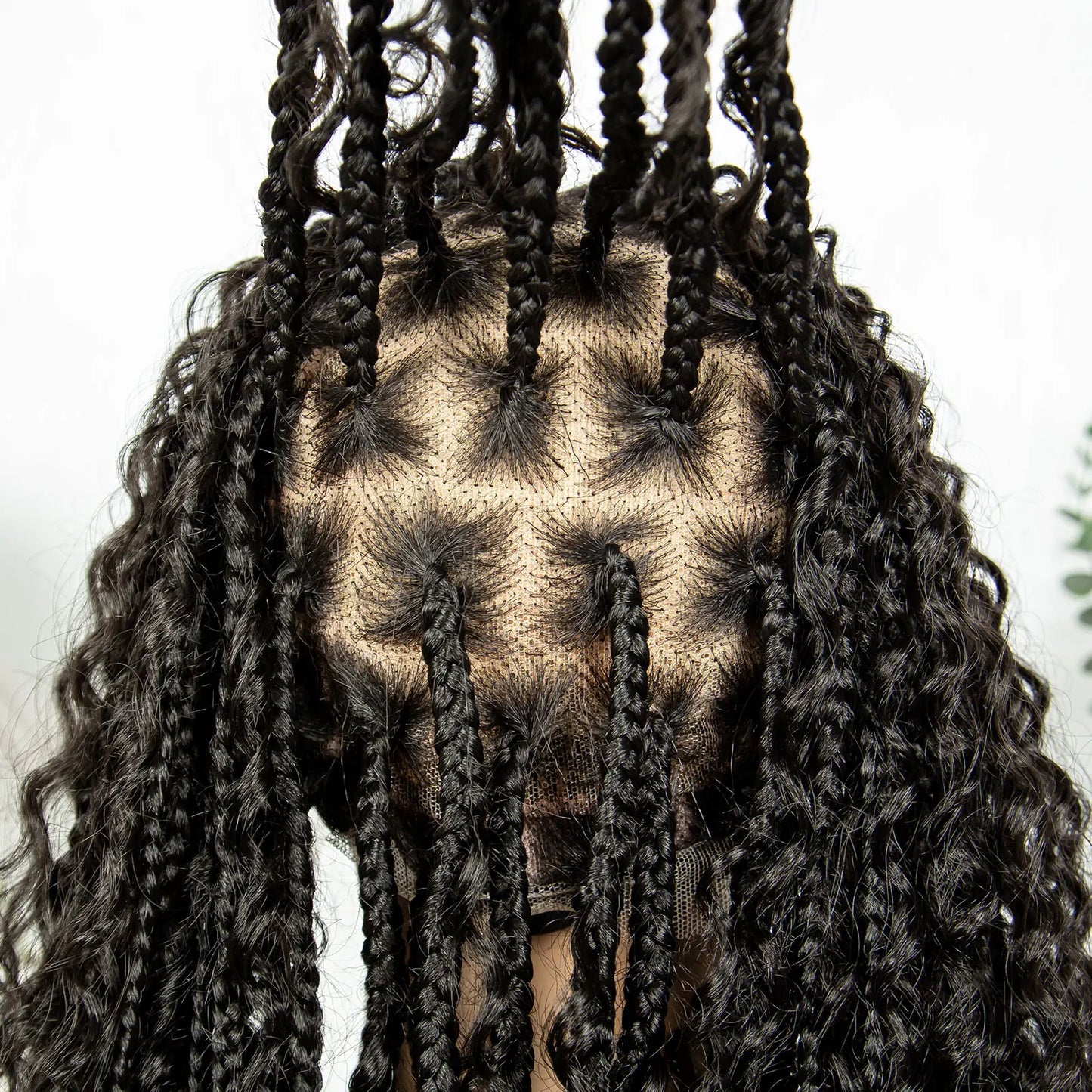 40" Goddess Braids Wig | Boho Knotless Box Braids | Full Lace | Baby Hair | Synthetic Hair | Black Women