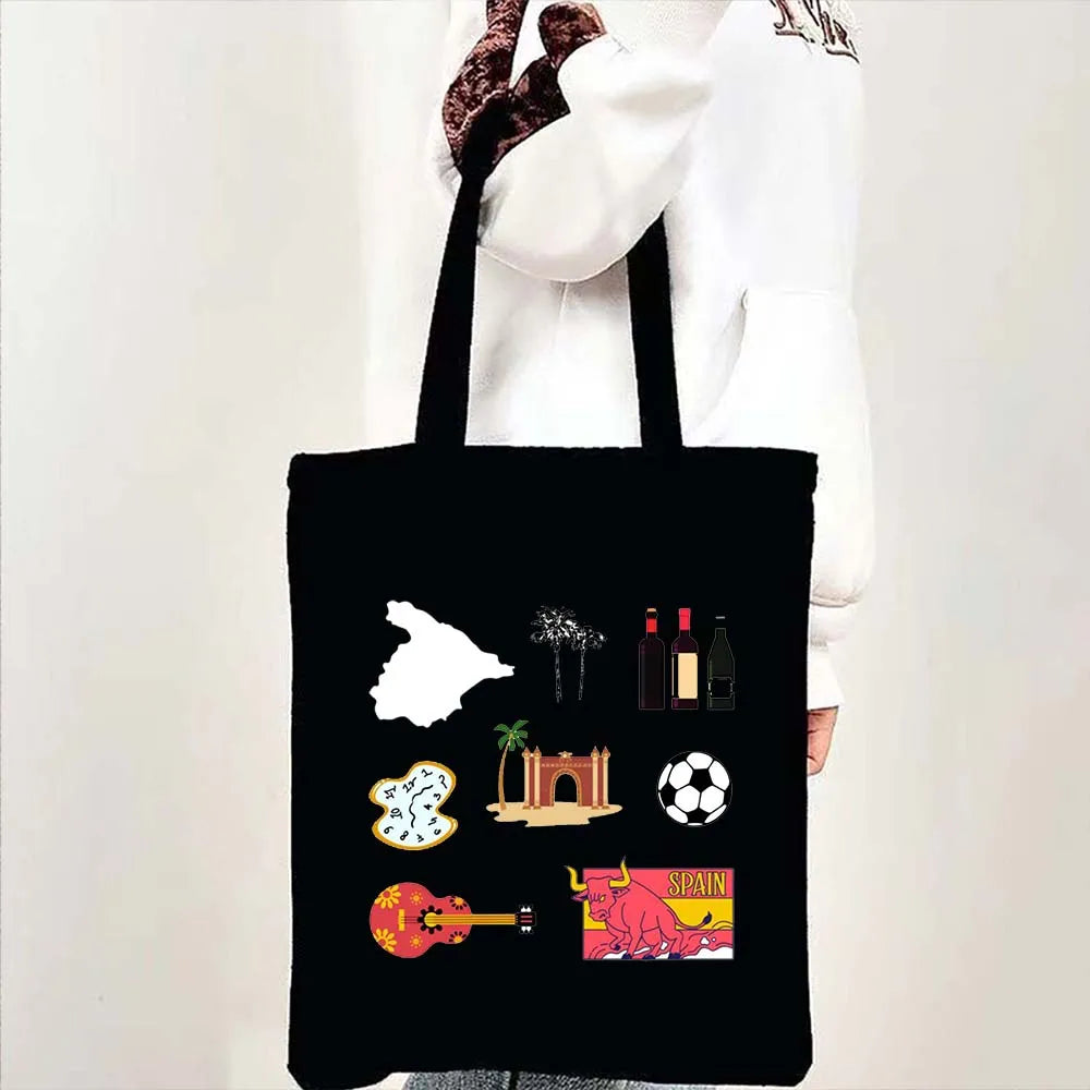 Woman's Large Capacity Canvas Tote Bag | Stylish Travel & Shopping Shoulder Handbag (Work, Gym, Grocery, Eco-Friendly) Luxegan
