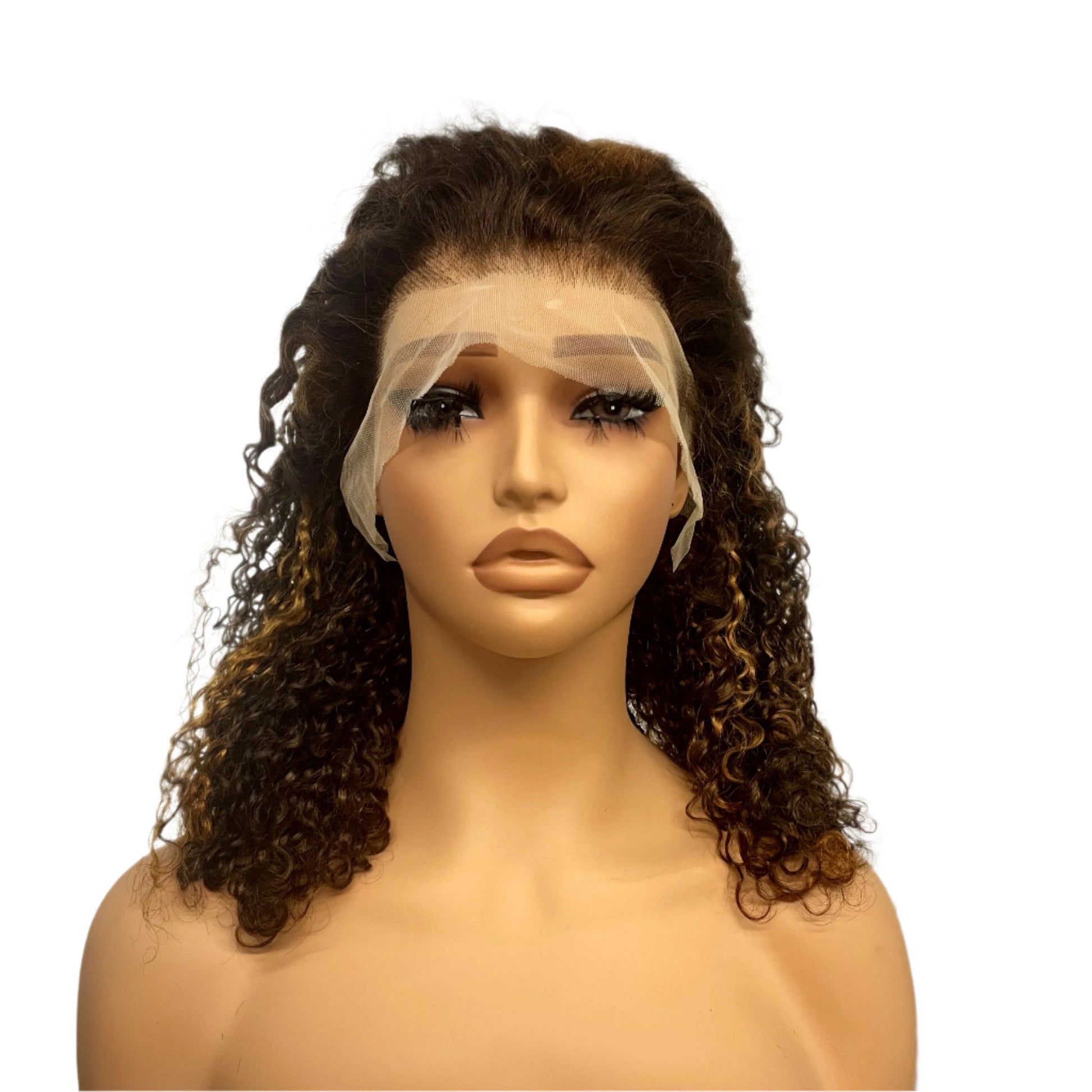 350% Density Pixie Curly HD Lace Frontal Wig | Bouncy Burmese Human Hair Luxegan