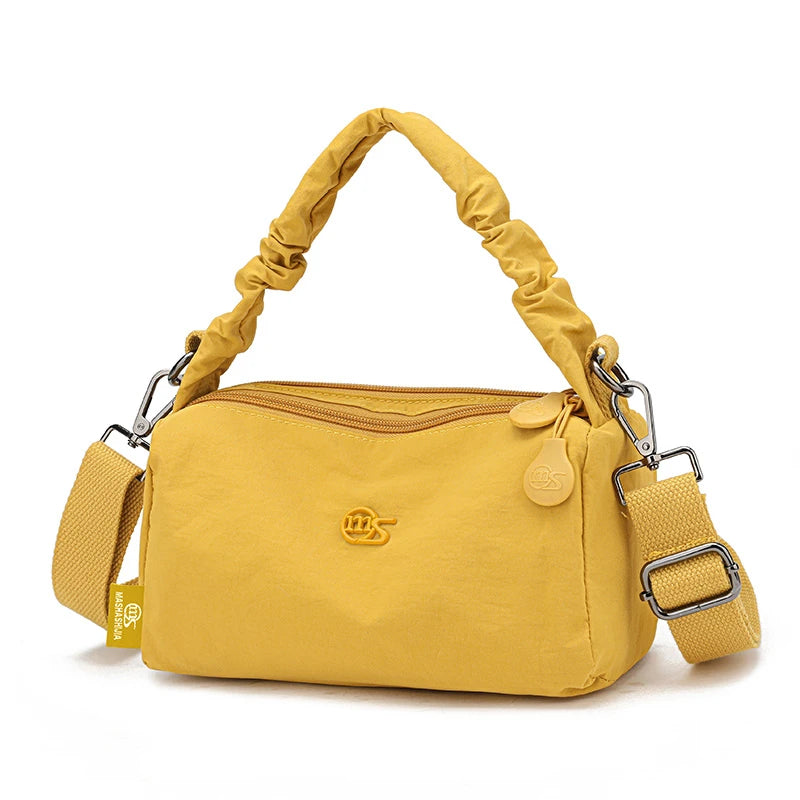 New Hot Ladies Shoulder Bag | Stylish, Simple, Large-capacity, Plain, and Durable Nylon Messenger Bag Luxegan