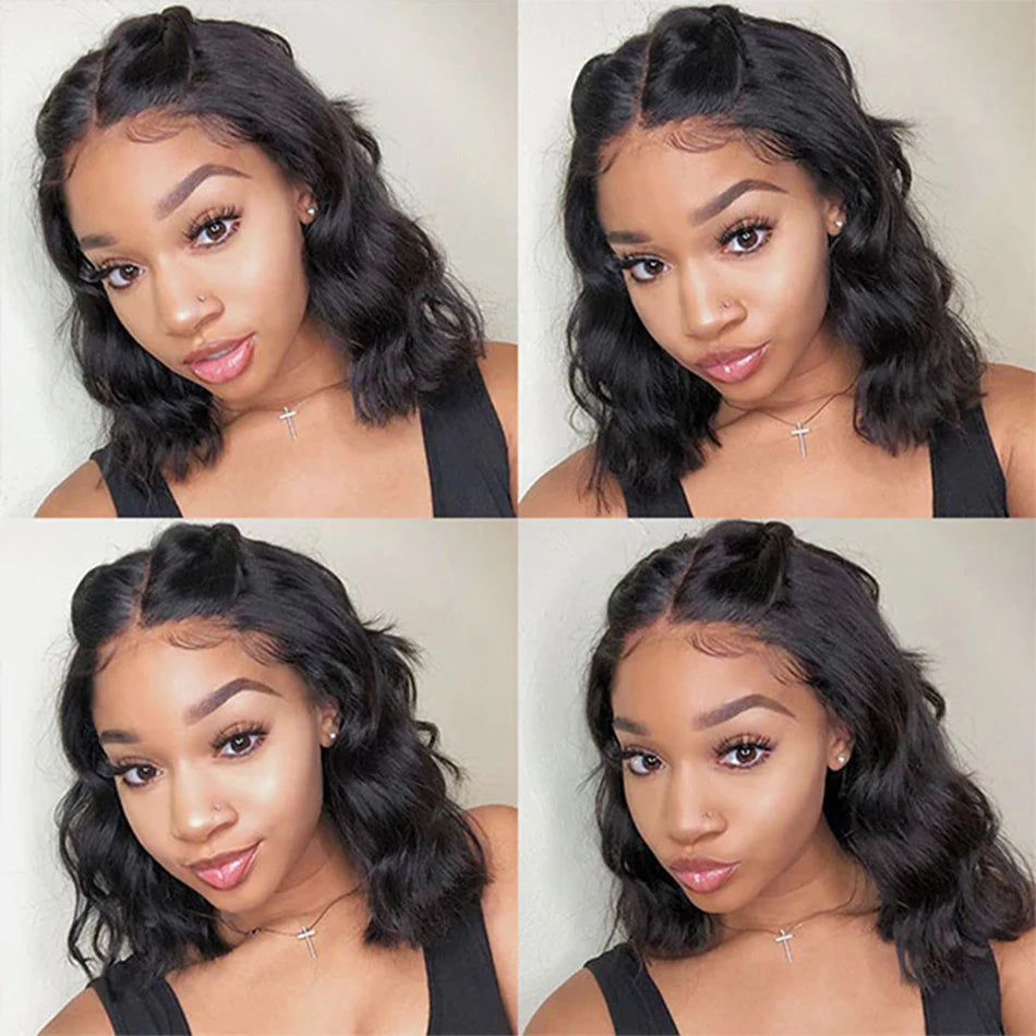 12A Wear & Go Bob Wig | 180% Density Glueless Body Wave Human Hair Luxegan