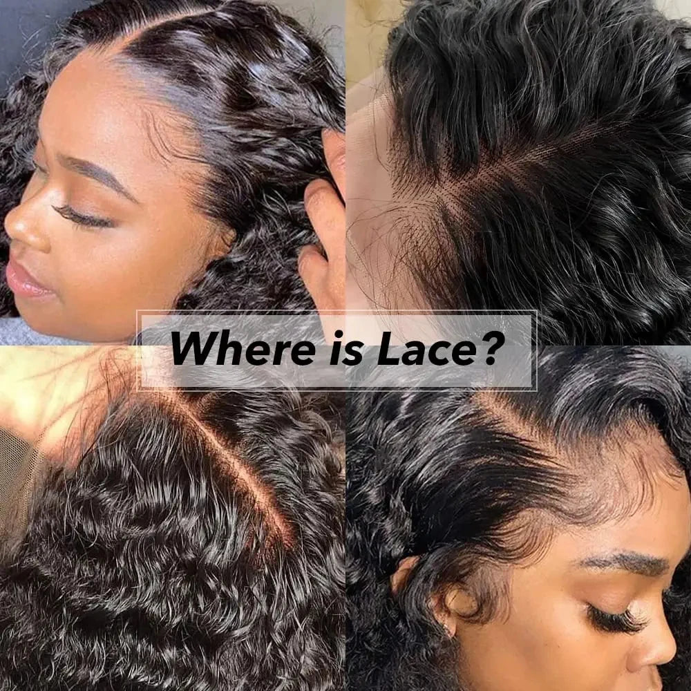Afro Kinky Curly Lace Front Wig | 13x4 / 4x4 Transparent Lace Brazilian Remy Human Hair Luxegan