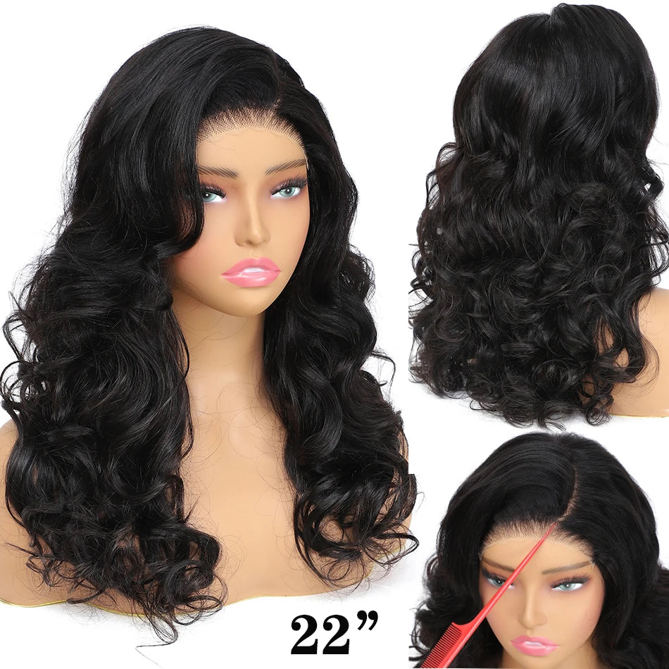 Vietnamese | 100% Human Hair | Bouncy Body Wave | HD Transparent Lace | Glueless | Wear And Go | Pre Plucked | Lace Closure Wigs
