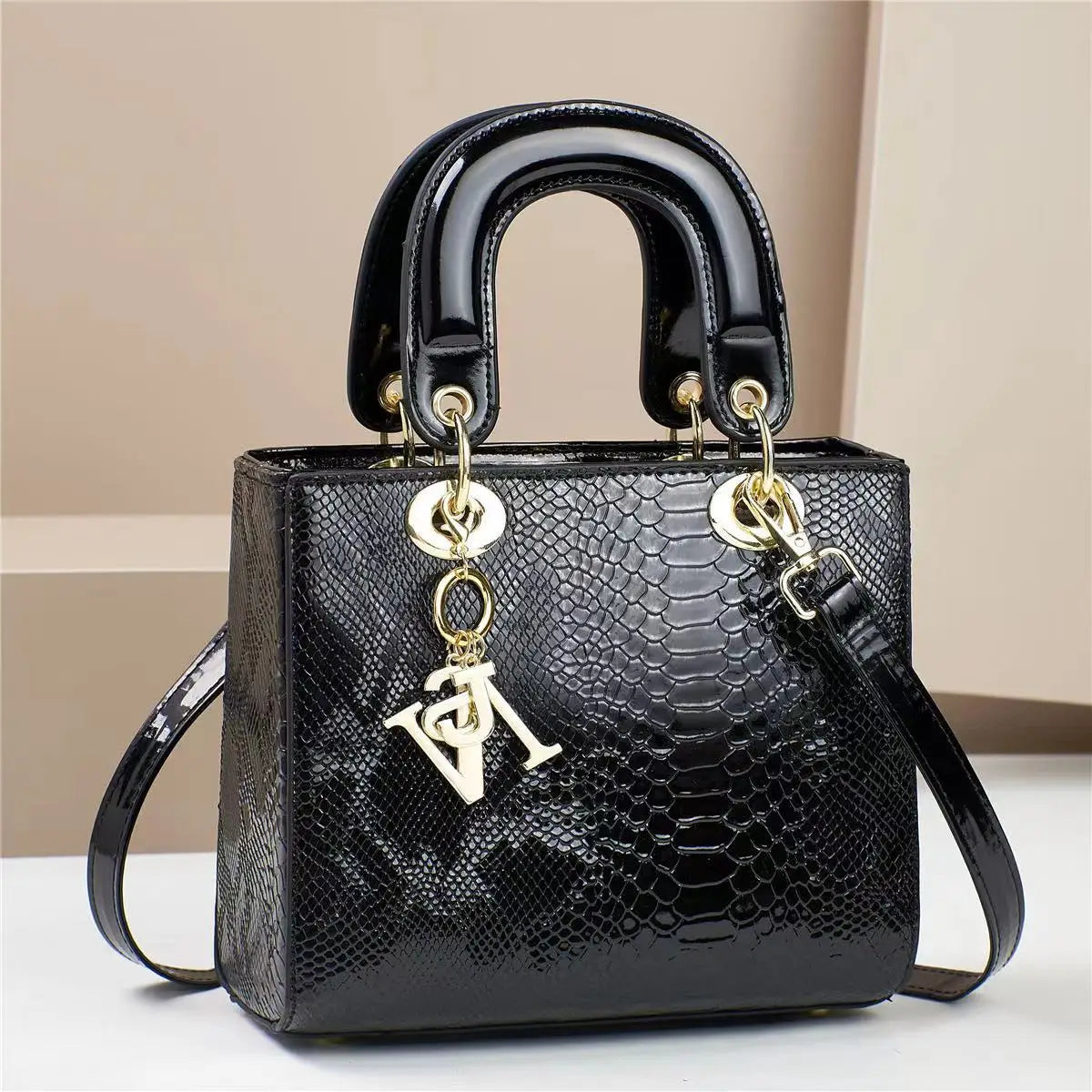 Fashion Brand Designer Women's Handbag | New Crocodile Pattern Daifei Bag (Classic Versatile Shoulder & Commuter Crossbody Bag) Luxegan