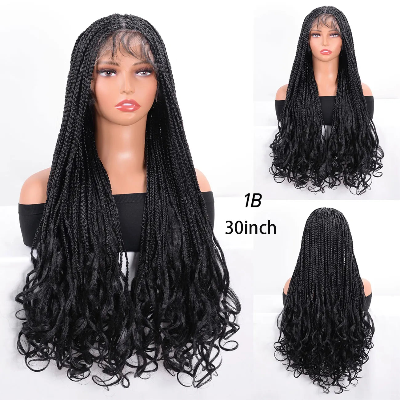 Bohemian Box Braids Full Lace Wig | Knotless | Twist Braids | Synthetic Lace Front