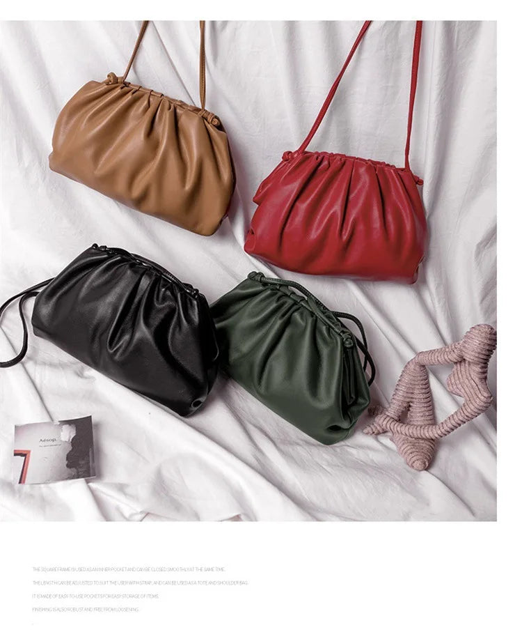 Luxury Soft PU Leather Women's Shoulder Bag | High Quality Small Crossbody Bags & Fashion Female New Handbags (Messenger Hobos) Luxegan