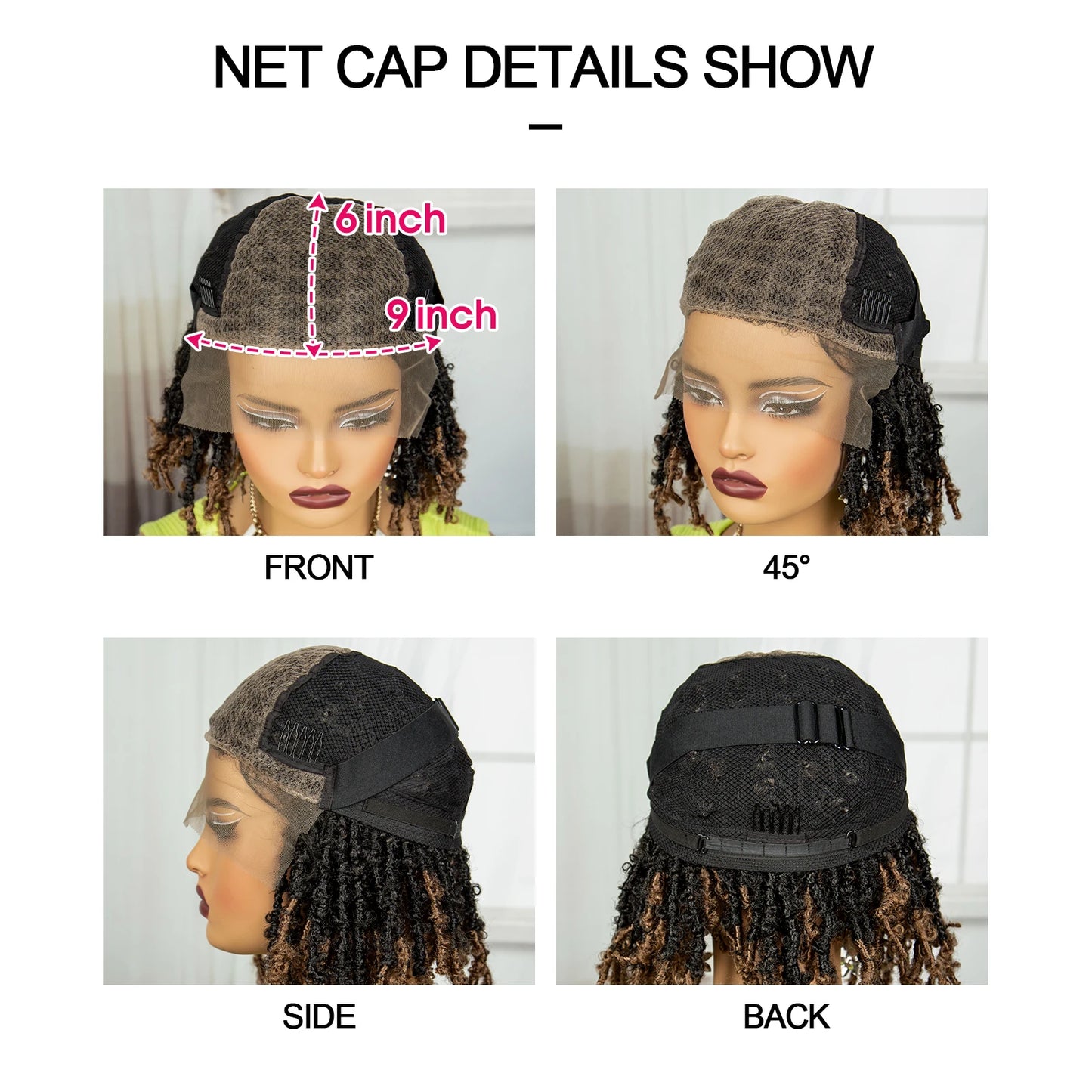 Butterfly Locs Bob Wig | Crochet Braids | Lace Front | Synthetic Dreadlocks Luxegan