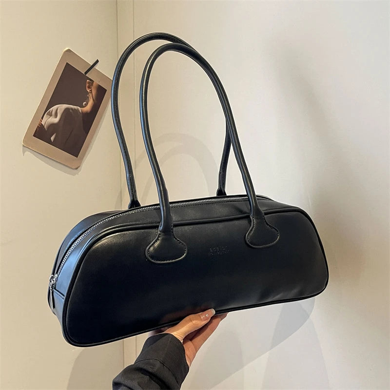 High-Quality Portable Women's Underarm Bag | Simple Designer Shoulder Bag & PU Leather Handbag Luxegan