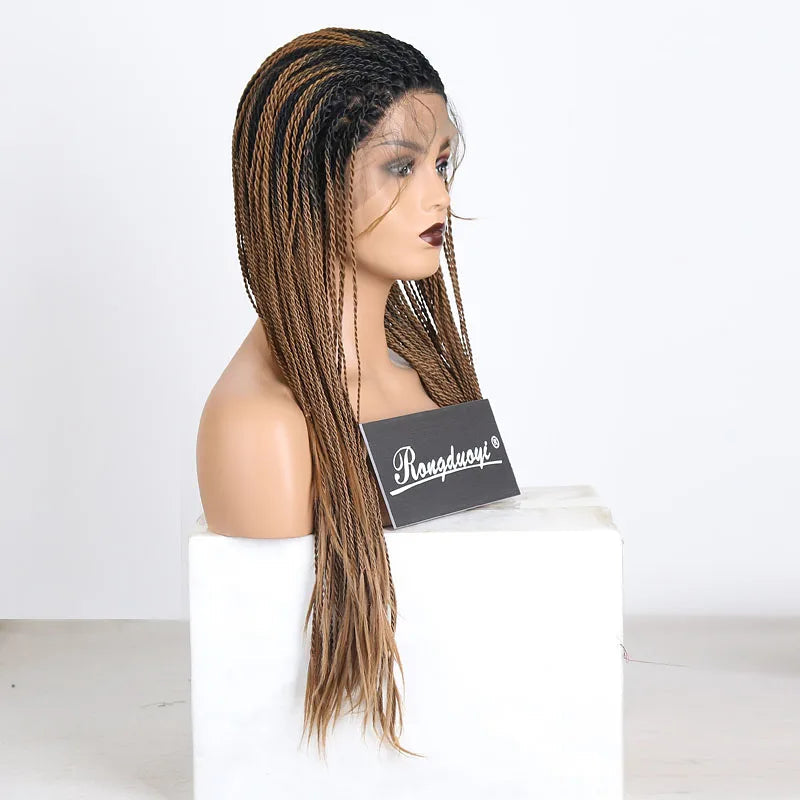 Braided Box Braids | Lace Front Wig | Swiss Lace Luxegan
