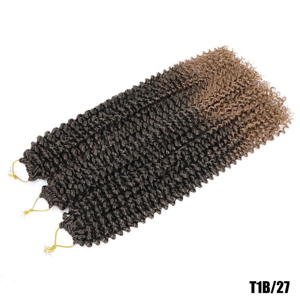 Water Wave Crochet Braiding Hair | Afro Curly Synthetic Braids for Passion Twists & Butterfly Locs 22" Luxegan