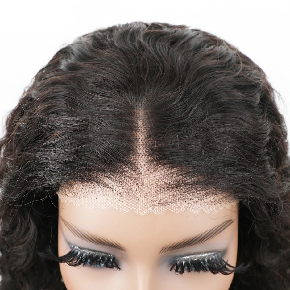 Wear & Go Glueless Water Wave Wig | 180% Density Pre-Cut HD Lace Front Brazilian Human Hair (Pre-Bleached Knots) Luxegan